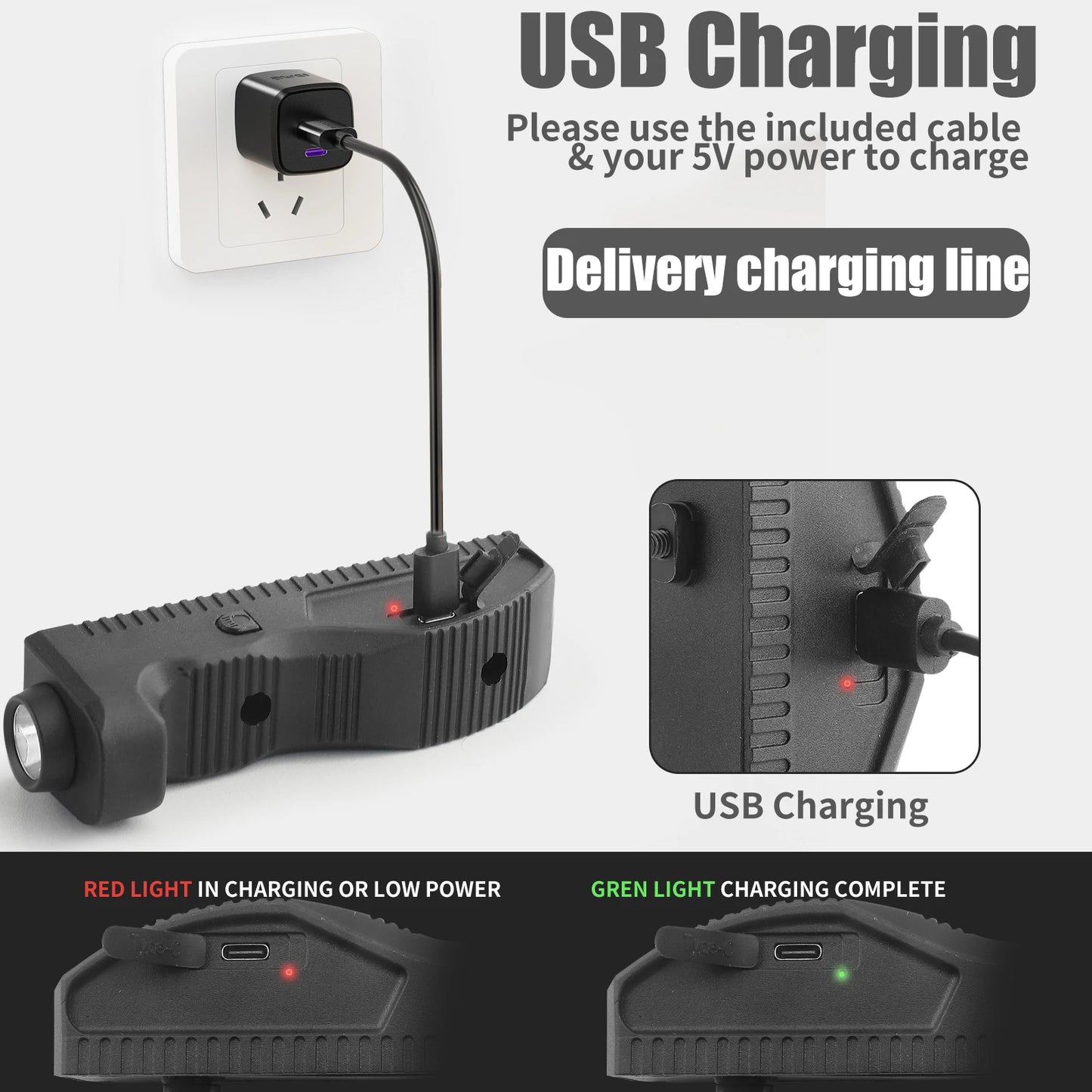 LXYYM 1450 Lumen M-LOK Weapon Light With USB-C Rechargeable