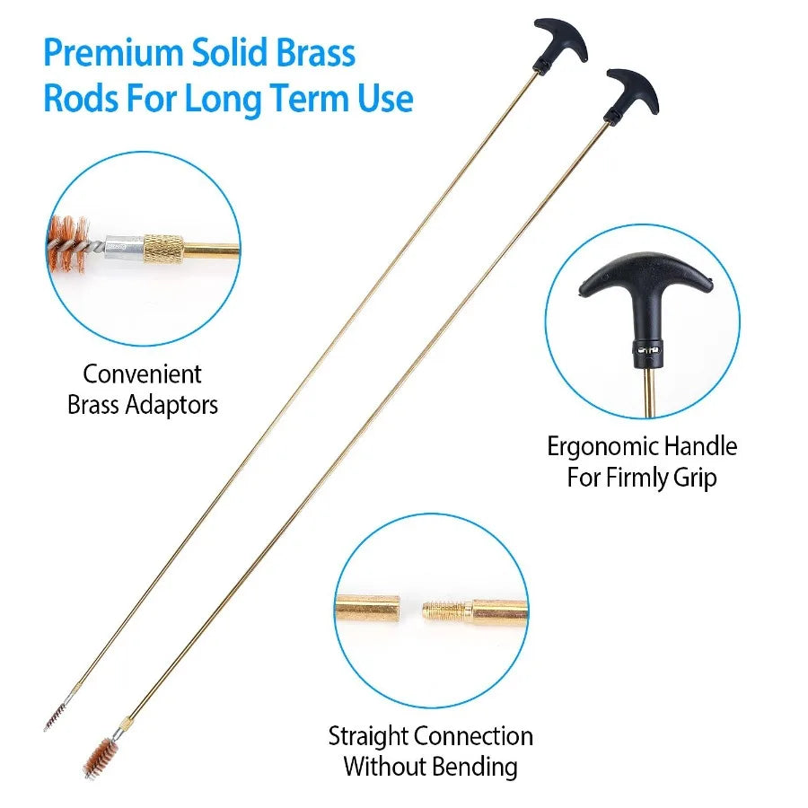 Hign-concerned Universal Gun Cleaning Kit With Brushes And Mops