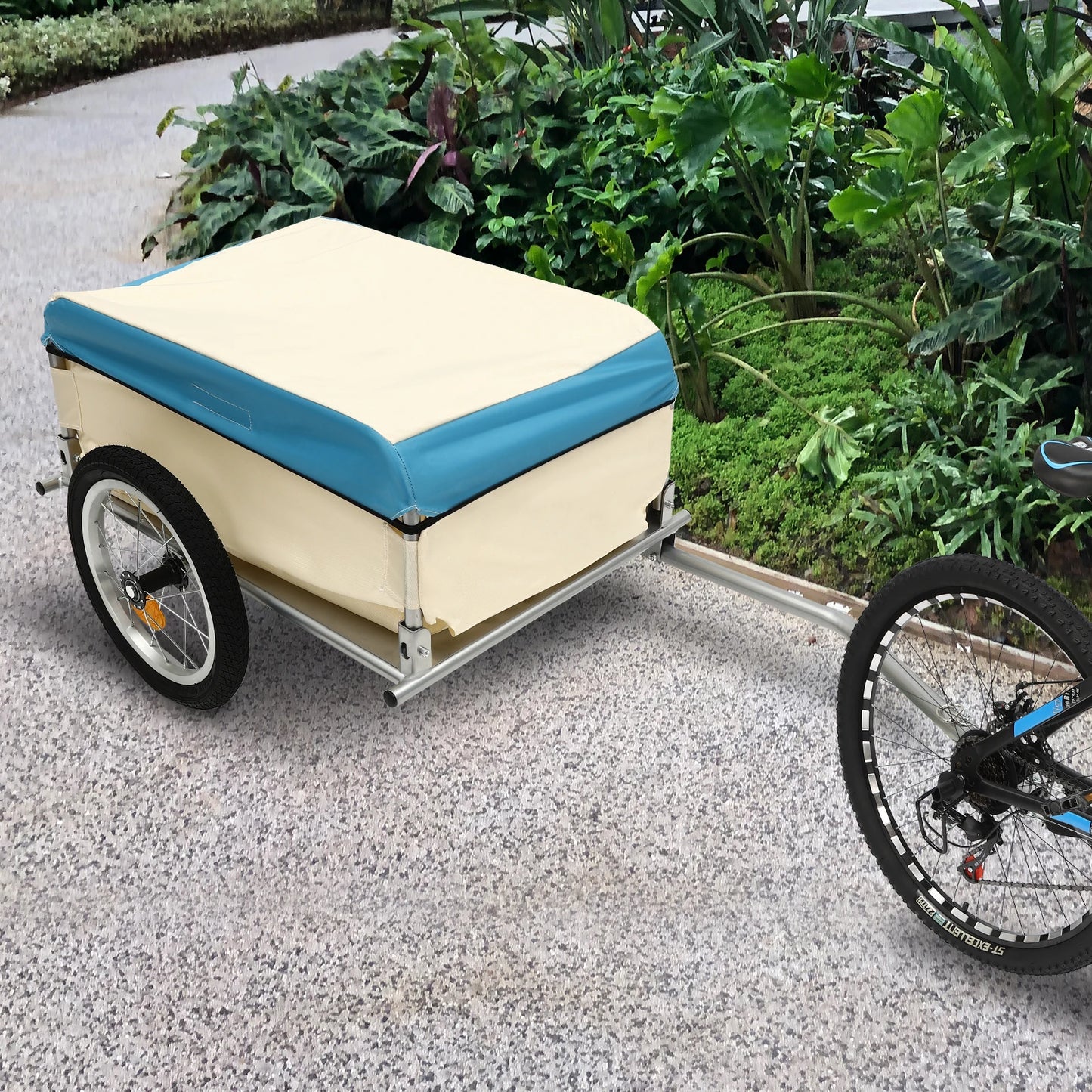 High-concerned Bicycle Cargo Trailer 50kg Load Aluminum Utility