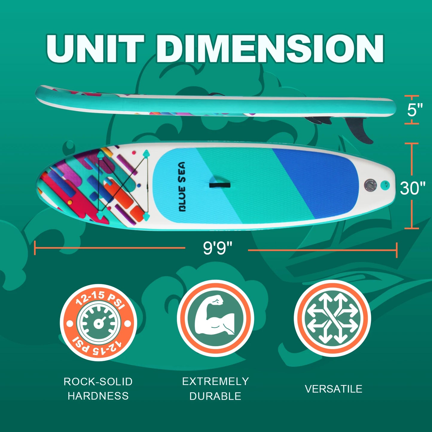 CADALENE Inflatable Stand Up Paddle Board for Adults EVA Deck