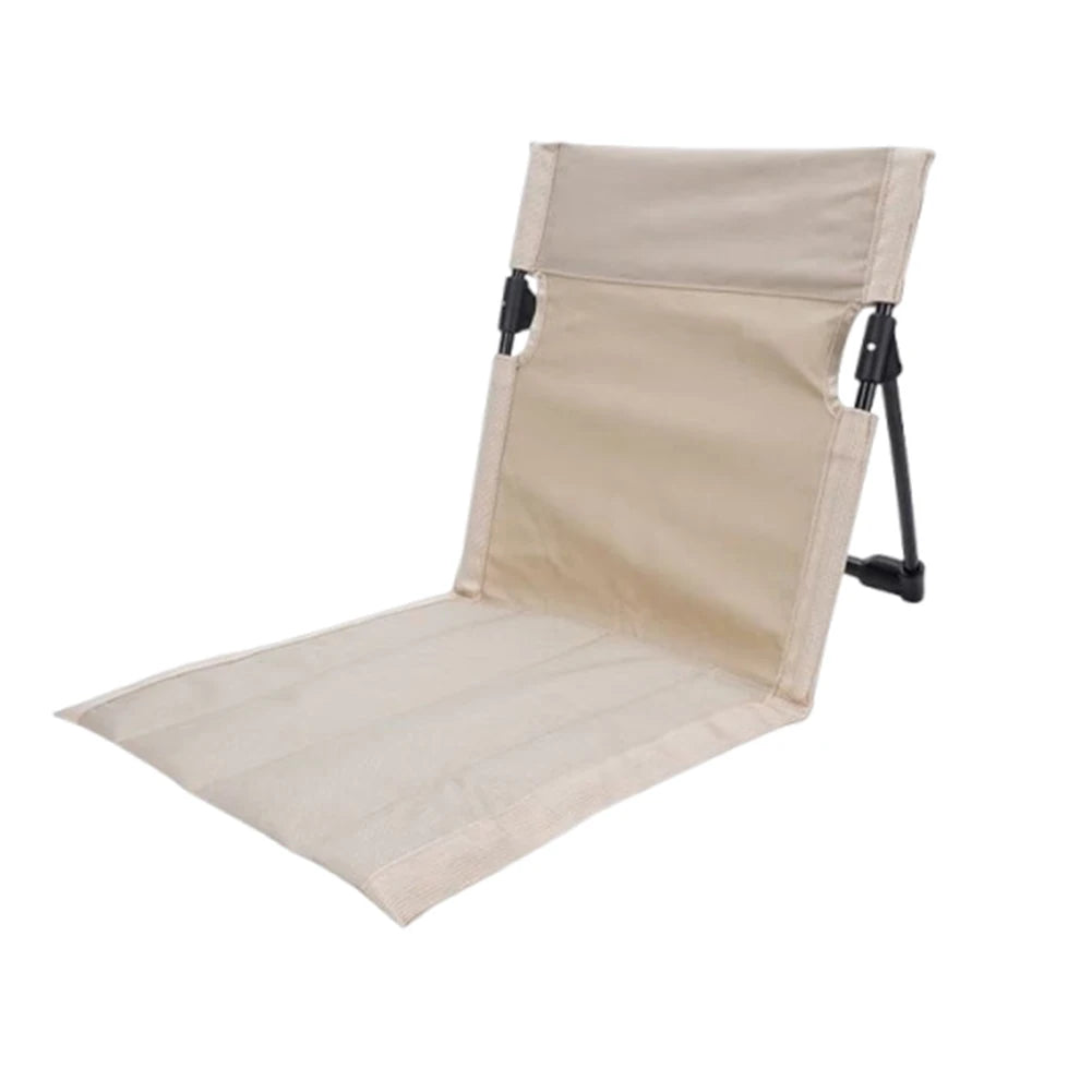 Folding Beach Chair With Back Support For Outdoor Use