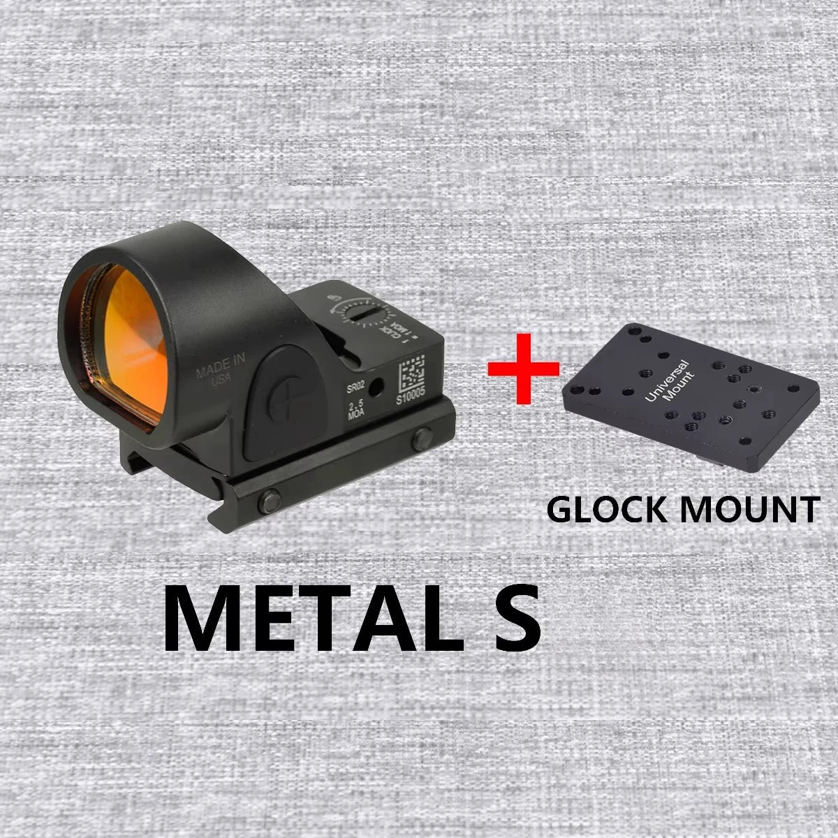Tactical RM S Red Dot Sight Collimator Reflex For G17 Scope Optics Riflescope Fit Airsoft Weapons 20mm Rail Hunting