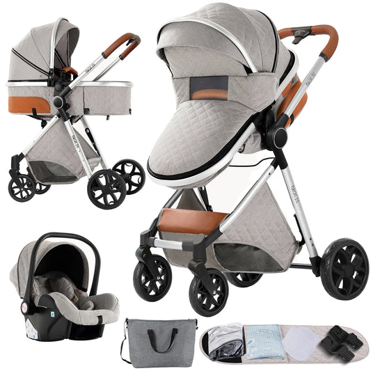 3 In 1 Baby Stroller For Newborns Lightweight Infant Pram