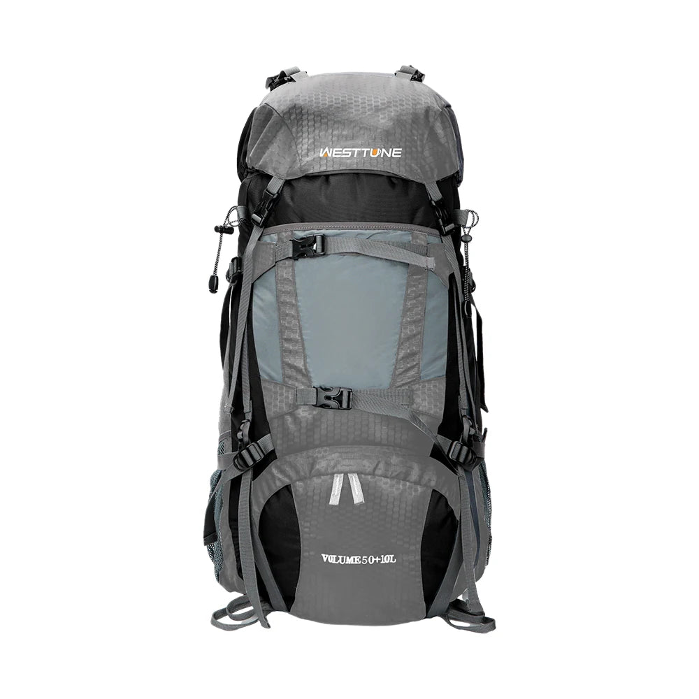 West Tune Internal Frame Backpack With Rain Cover For Hiking