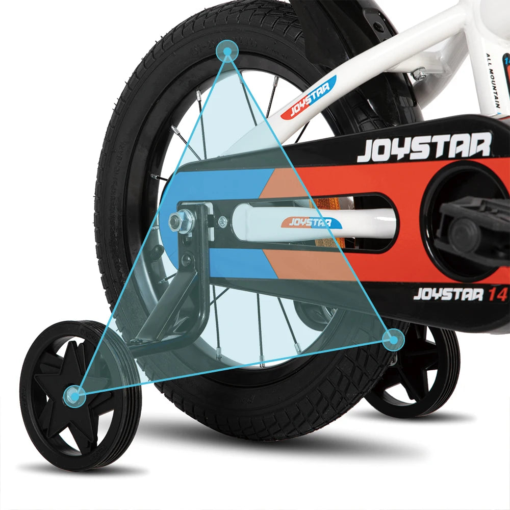 JOYSTAR Kids Bike With Training Wheels For Easy Assembly