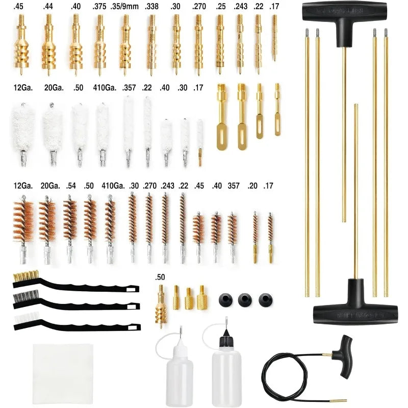 High-concerned Universal Cleaning Kit For Pistols With Elite Brass Rods