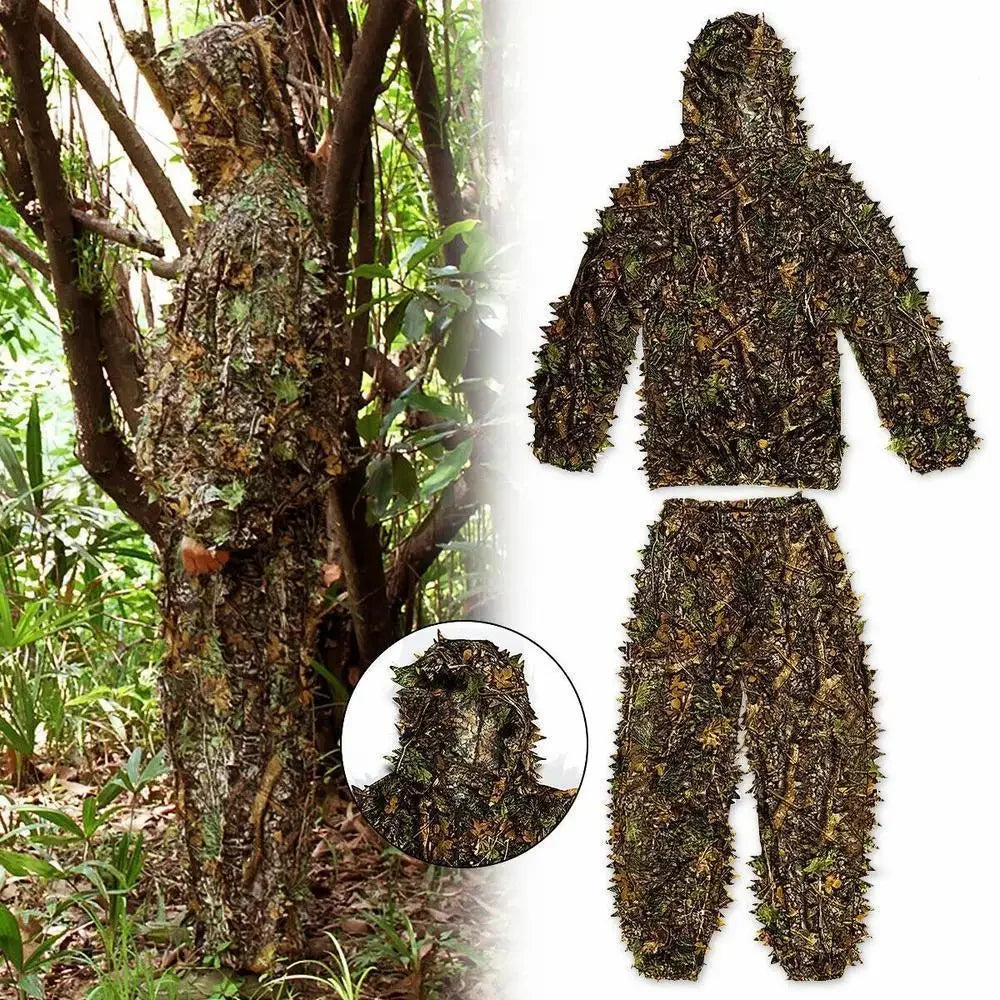 3D Ghillie Suit Tactical Outdoor Camouflage for Jungle Hunts