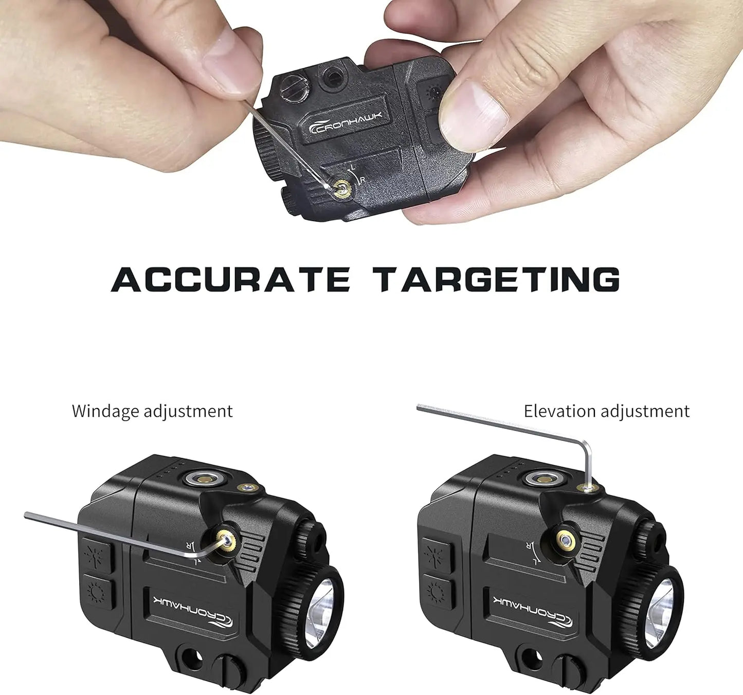 Low Profile Picatinny Rail Laser Sight For Glock Handgun