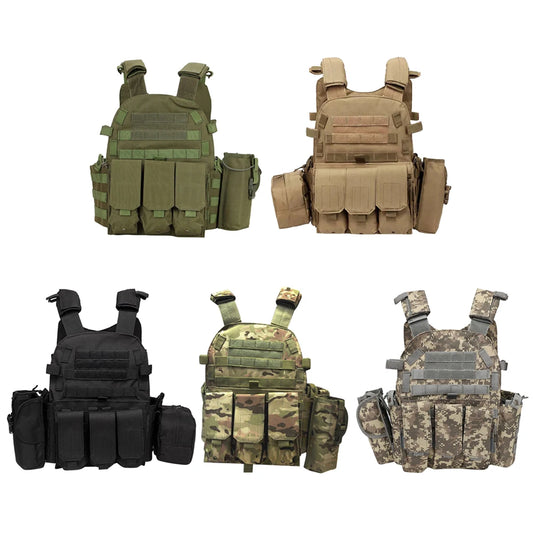 NONECN Nylon Tactical MOLLE Vest Carrier Outdoor Airsoft Hunting