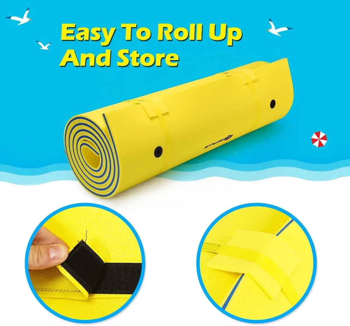 25 Pounds Floating Water Pad Lily Pad Foam Beach Mat For Recreation