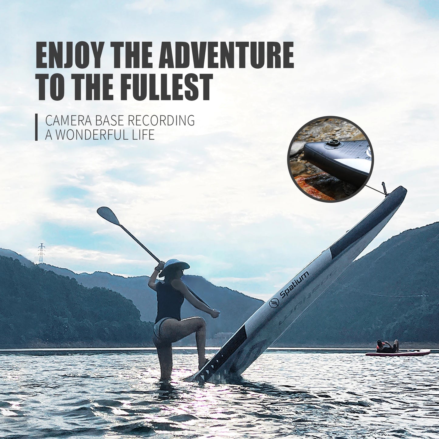 Spatium Inflatable Stand Up Paddle Board With Antislip EVA Deck