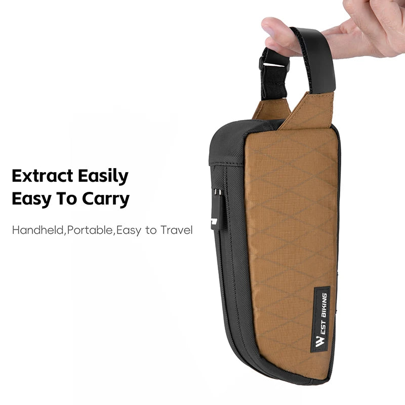 WEST BIKING Bike Bag Ultralight Top Front Tube Frame Triangle Bag Portable Water Repellent MTB Road Bicycle Bag Pannier