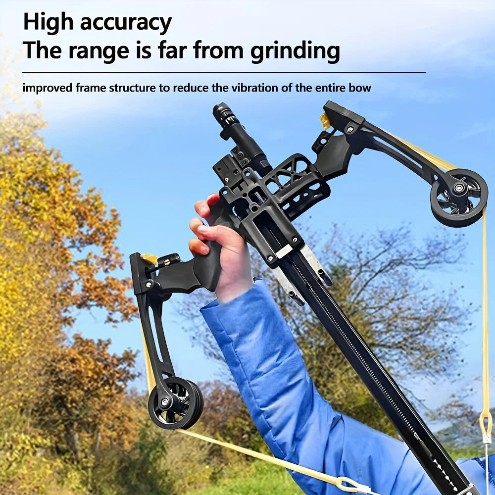 Compound Bow With All Metal Construction And Adjustable Aim