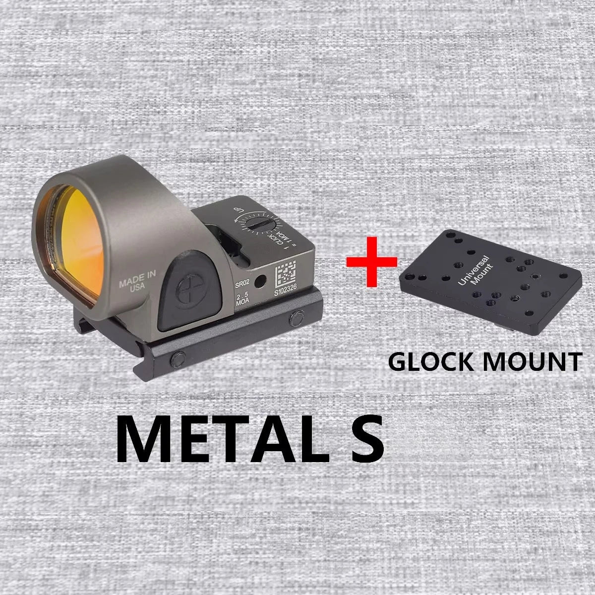 Tactical RM S Red Dot Sight Collimator Reflex For G17 Scope Optics Riflescope Fit Airsoft Weapons 20mm Rail Hunting