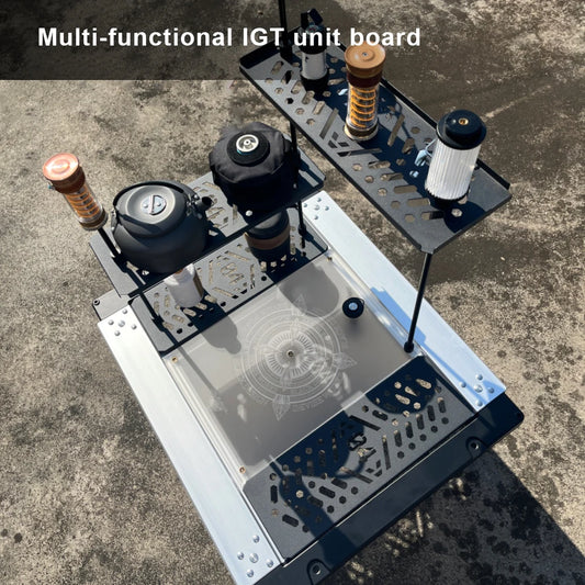 APWIKOGER Camping IGT Table Aluminum Alloy BBQ Portable Unit Plate