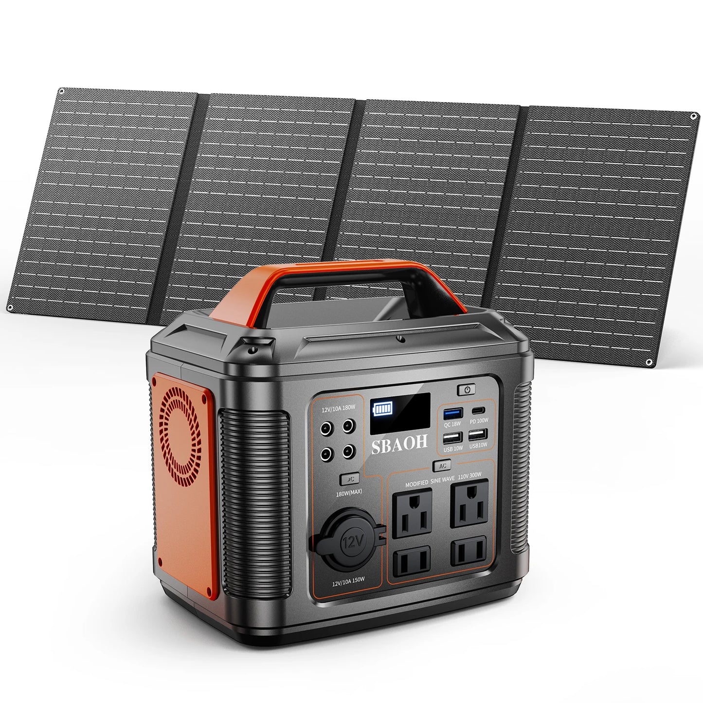 SBAOH 300W Portable Power Station 296Wh Solar Generator