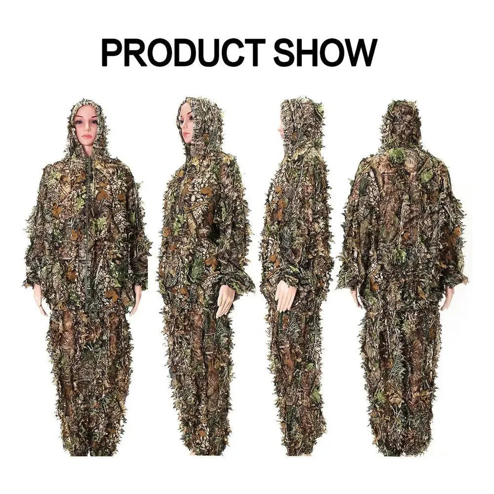 3D Ghillie Suit Tactical Outdoor Camouflage for Jungle Hunts