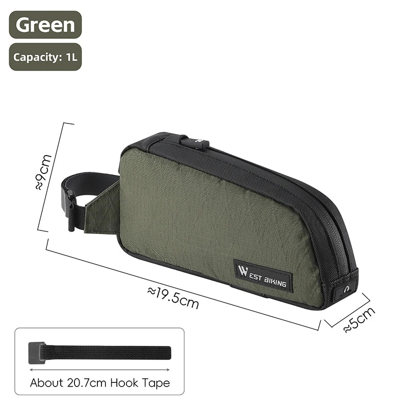 WEST BIKING Bike Bag Ultralight Top Front Tube Frame Triangle Bag Portable Water Repellent MTB Road Bicycle Bag Pannier