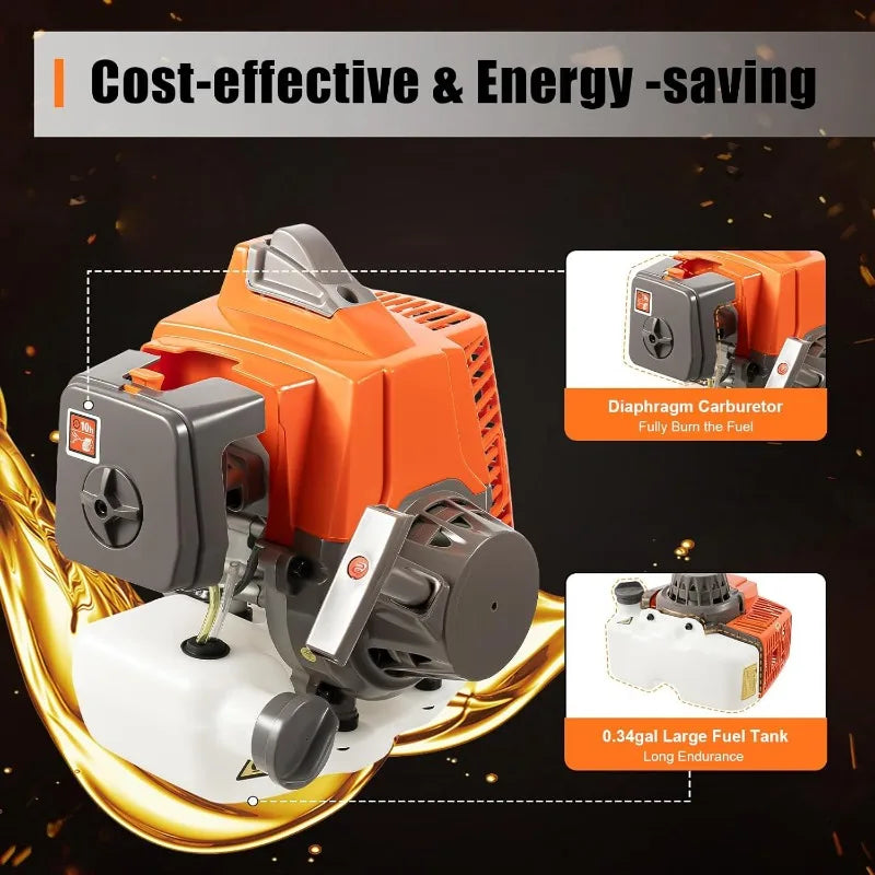 Hign-concerned 63CC Gas Powered Post Hole Digger Auger Ground Drilling