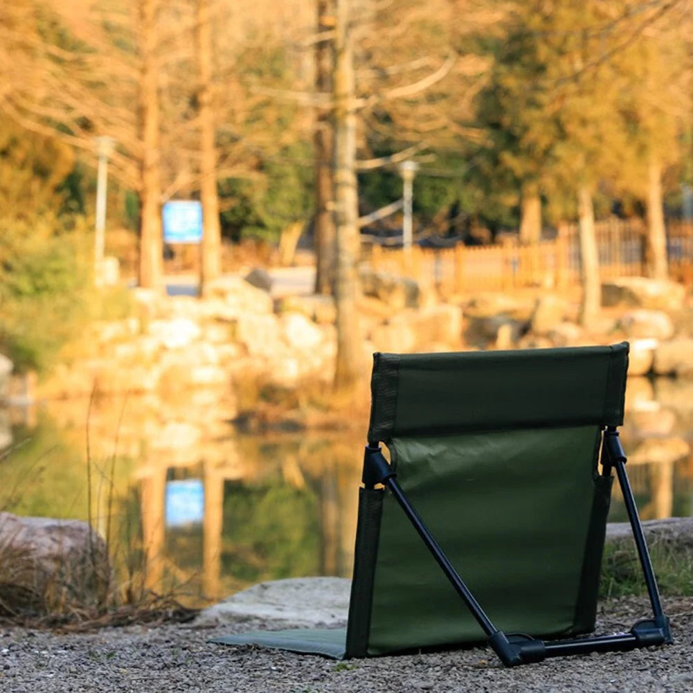 Folding Beach Chair With Back Support For Outdoor Use