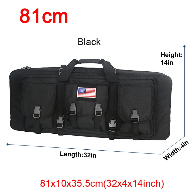 LQARMY Tactical Double Rifle Case with Molle System
