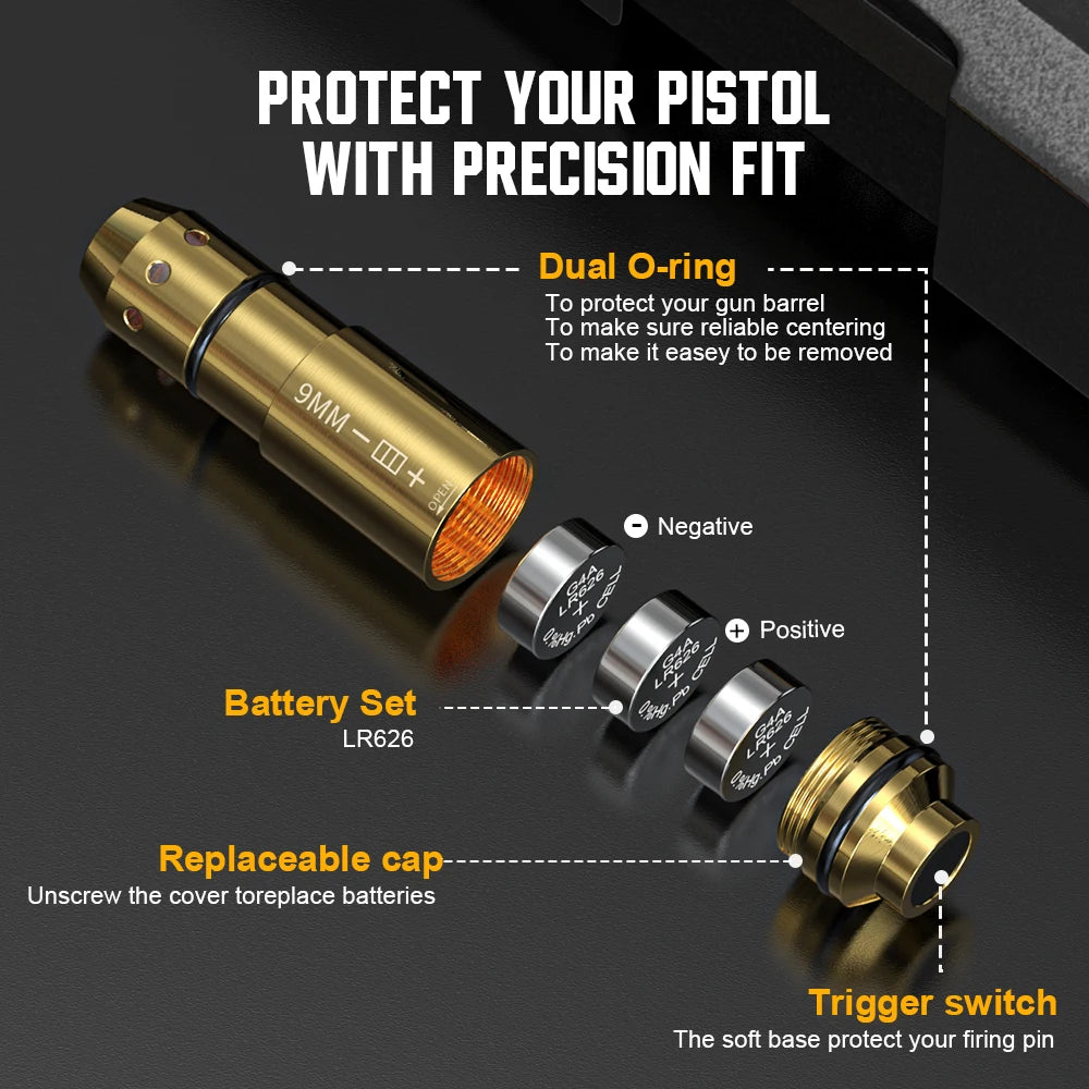 Red Dot Laser Training Cartridge Pistol Dry Fire Trainer