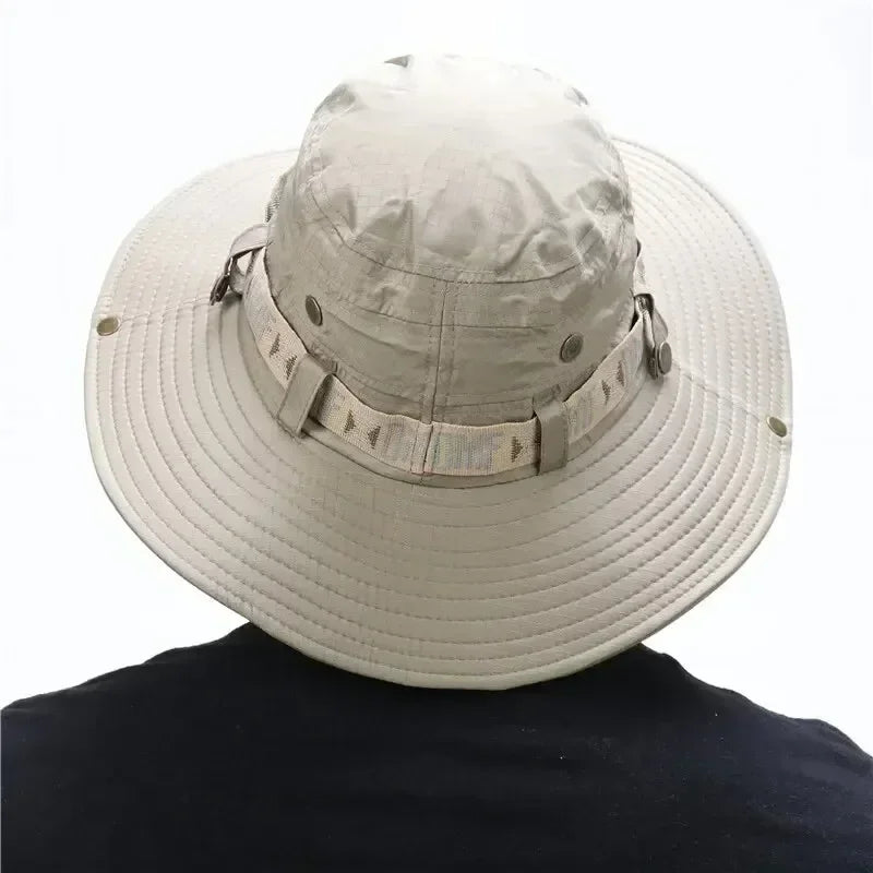 Outdoor UV Protection Bucket Hat For Men Hiking Fishing