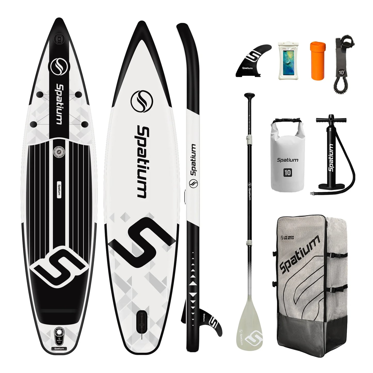 Spatium Inflatable Stand Up Paddle Board With Antislip EVA Deck