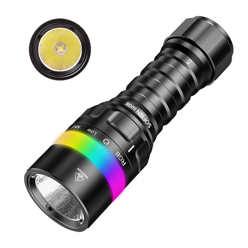 Sofirn SD08 Scuba 3200lm Diving Flashlight SST70 LED 21700