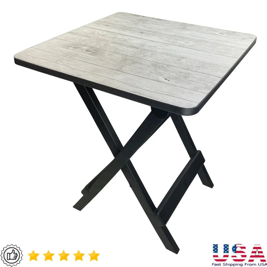 Folding Side Table Outdoor Portable Camp Table Adjustable Height