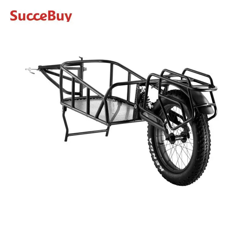 SucceBuy 70 Lb Bike Cargo Trailer With Universal Hitch