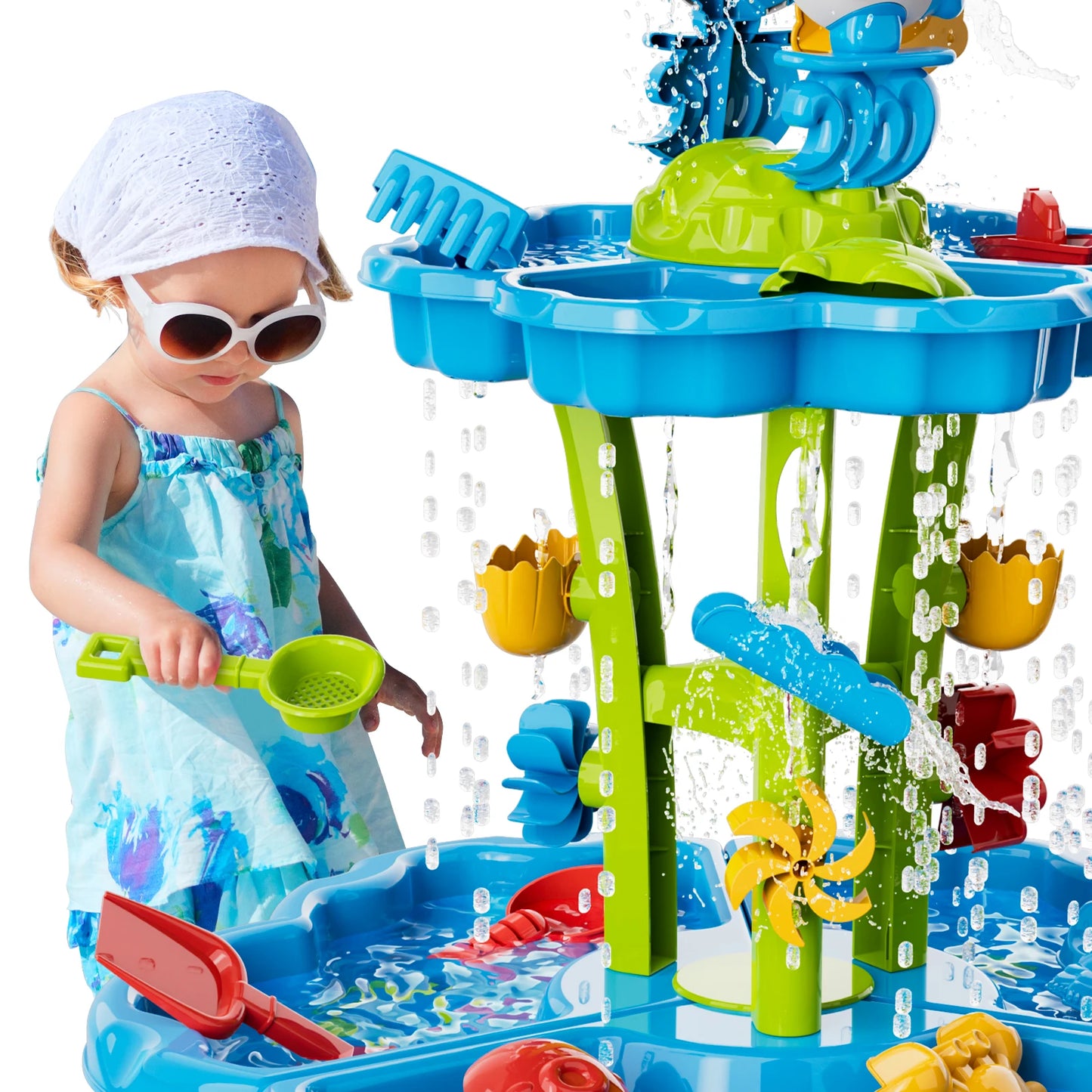Kids Splash Water Table 4in1 Sand Toy for Outdoor Play