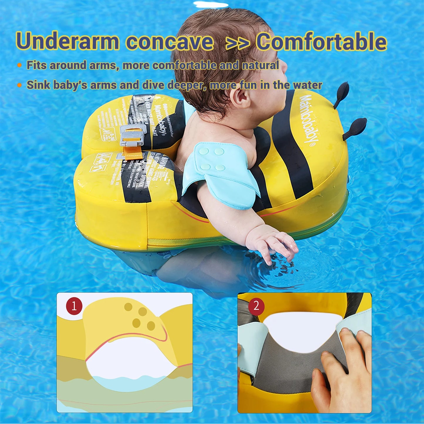 Mambobaby Baby Float Sunshade Ring For Pool
