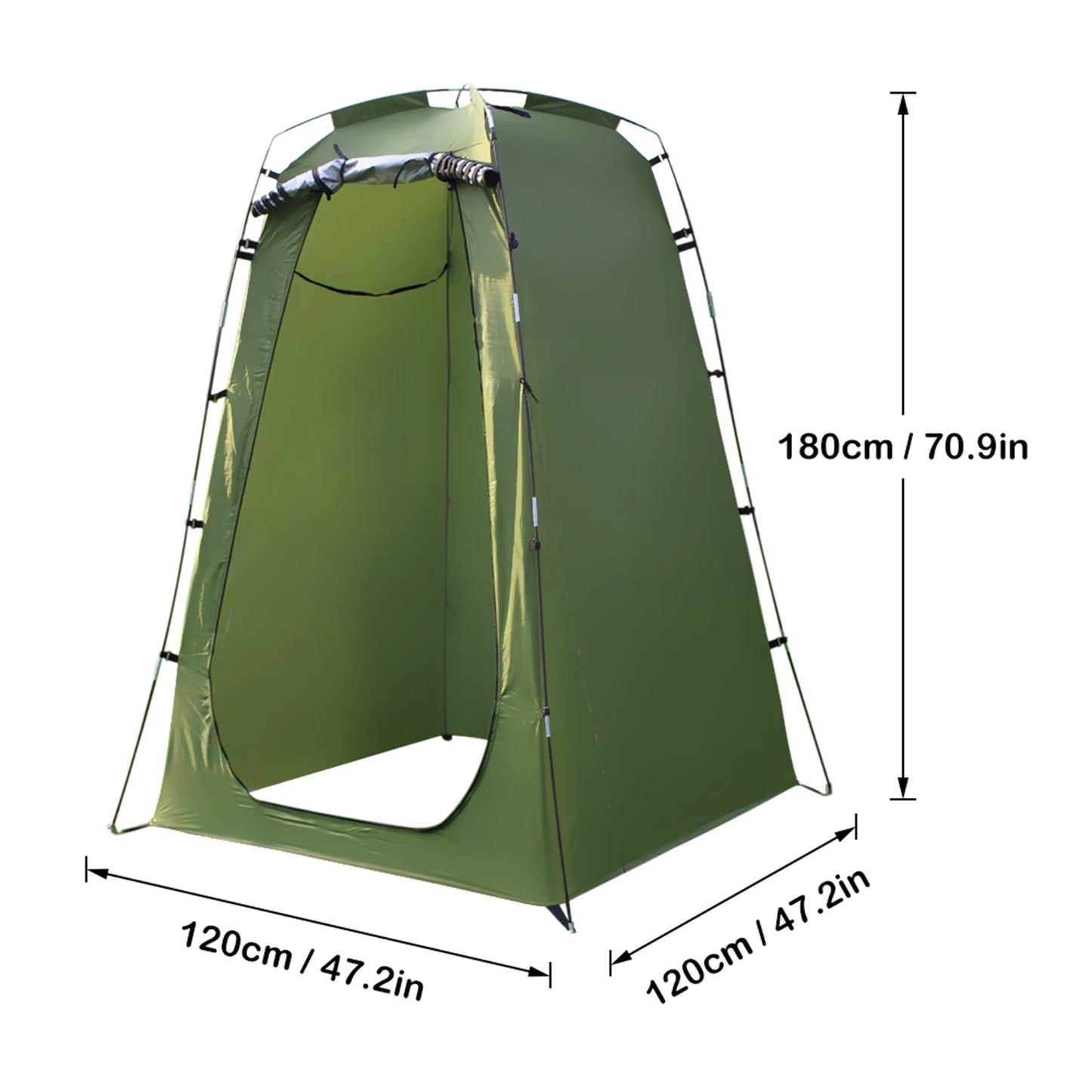 Building Pop Up Shower Tent Hexagon Bedrooms Privacy Changing Room