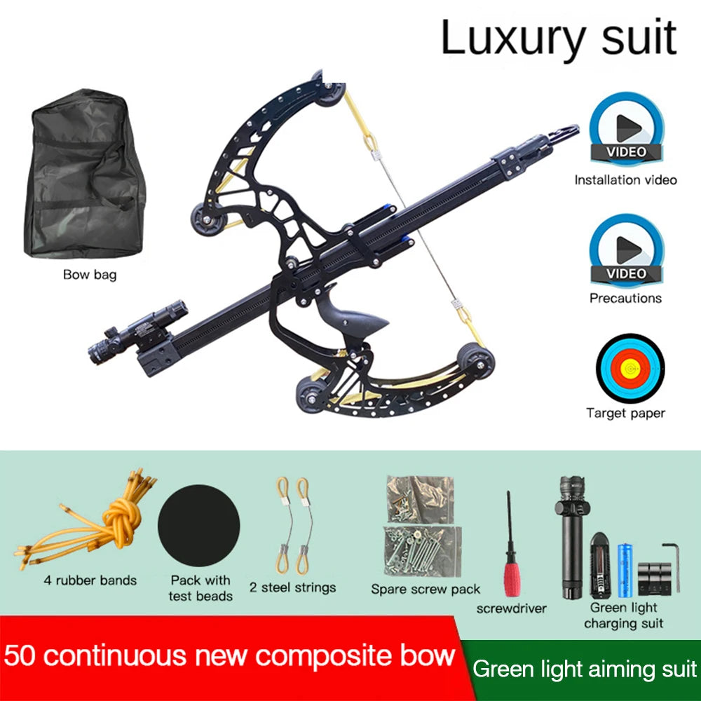 All Metal Compound Bow And Arrow Slingshot Set Outdoor Precision