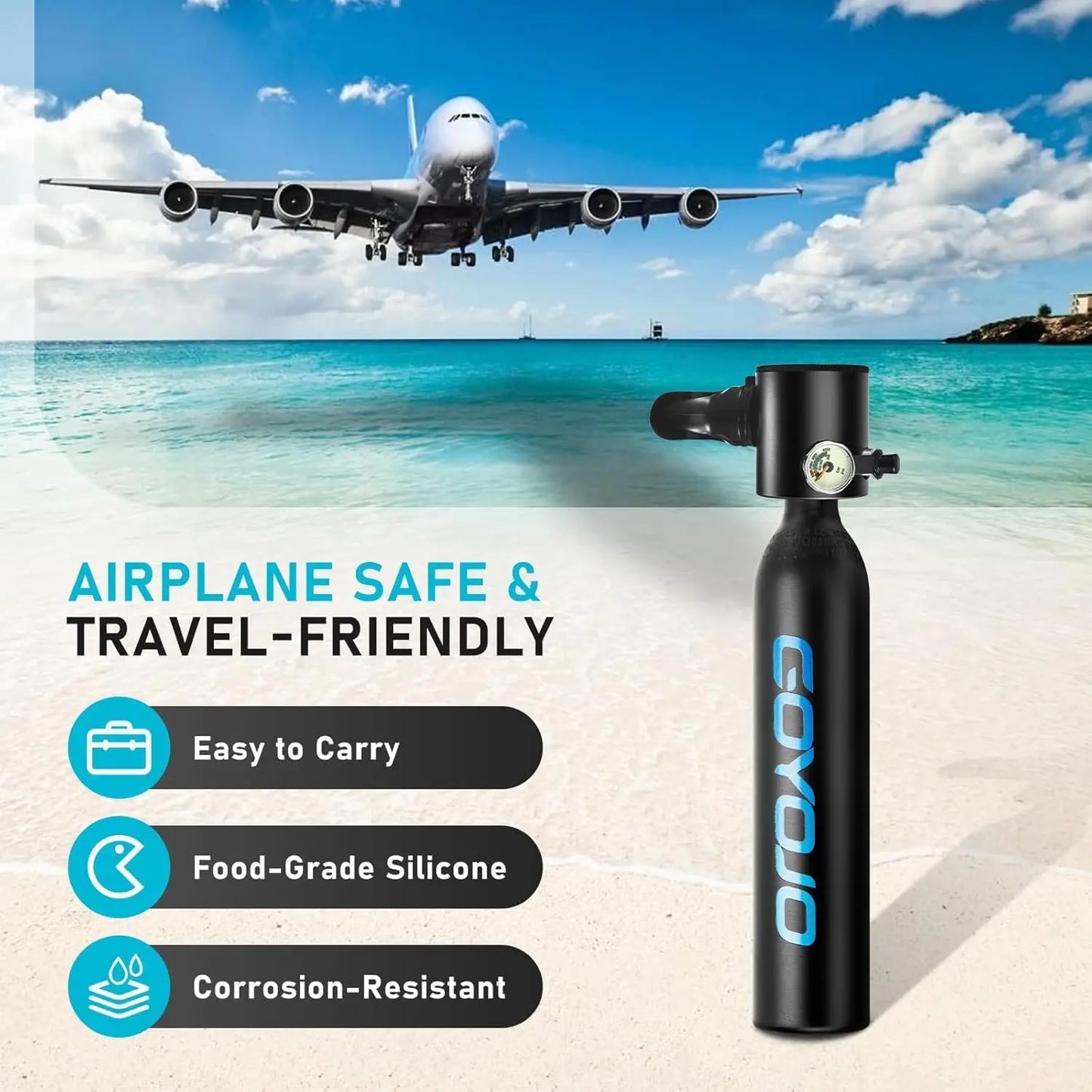 Kaalee Mini Scuba Tank With Pump For Snorkeling