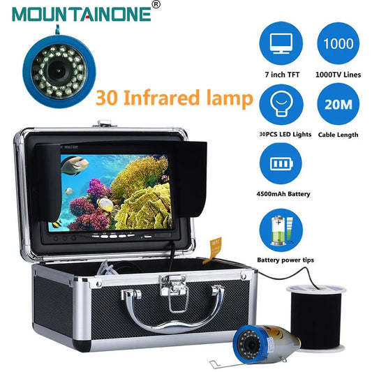 MOUNTAINONE Underwater Fishing Video Camera Kit With Infrared LEDs
