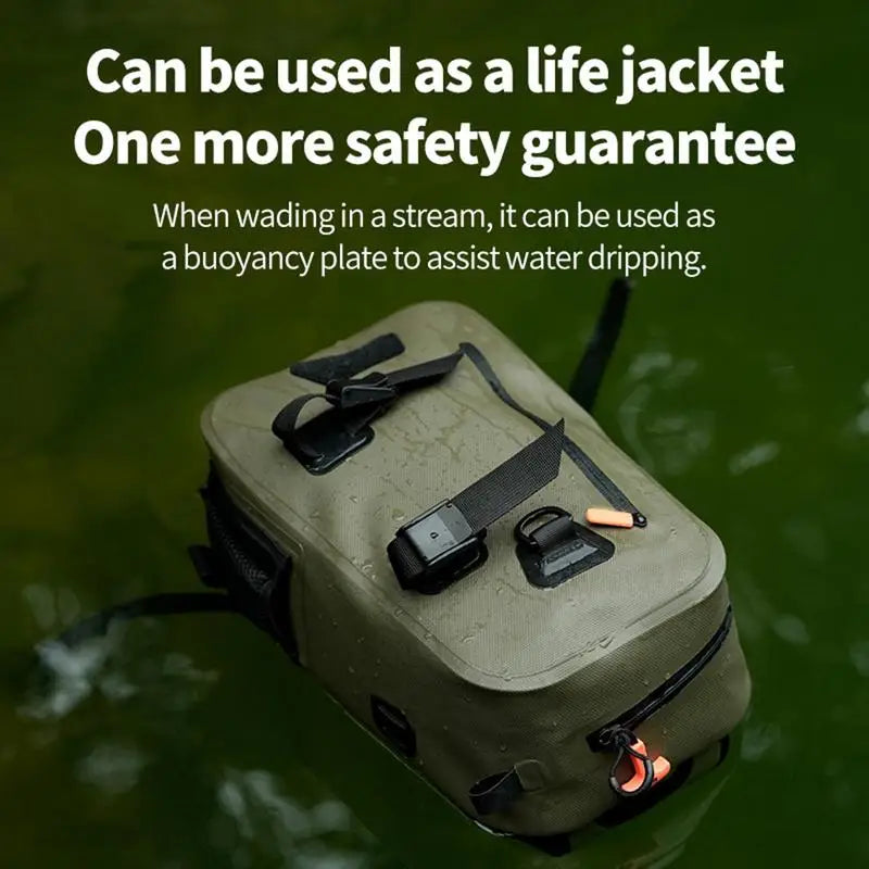 Waterproof Fishing Sling Bag Lightweight Chest Pack For Outdoors