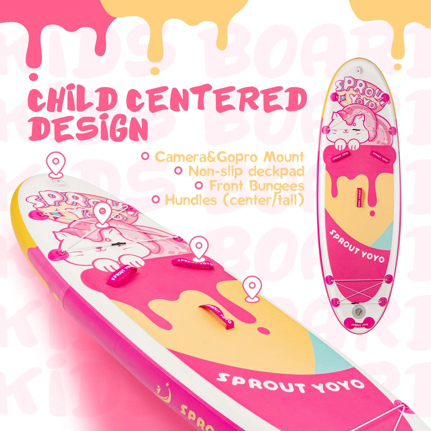 Spatium Kids Stand Up Paddle Board With Inflatable SUP Accessories