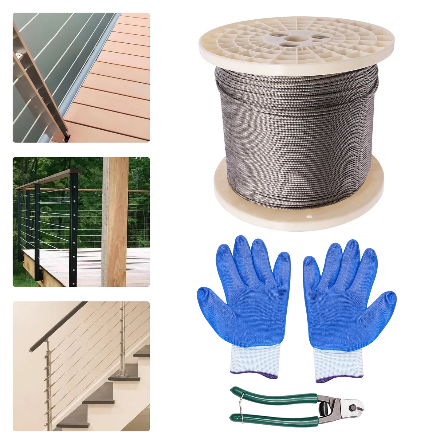 High-concerned 316 Stainless Steel Deck Railing Cable 7x7