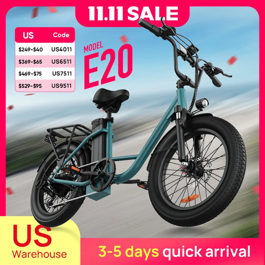URLIFE 1000W E20 Electric Bike With Removable Battery