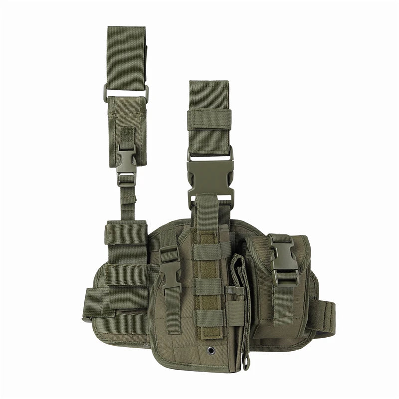 Tactical Leg Gun Holster Nylon Camouflage Right Hand