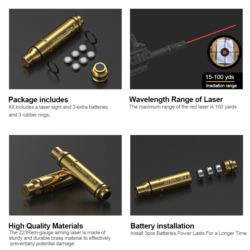 223 Laser Training Bullet Dry Fire Laser Trainer Cartridge