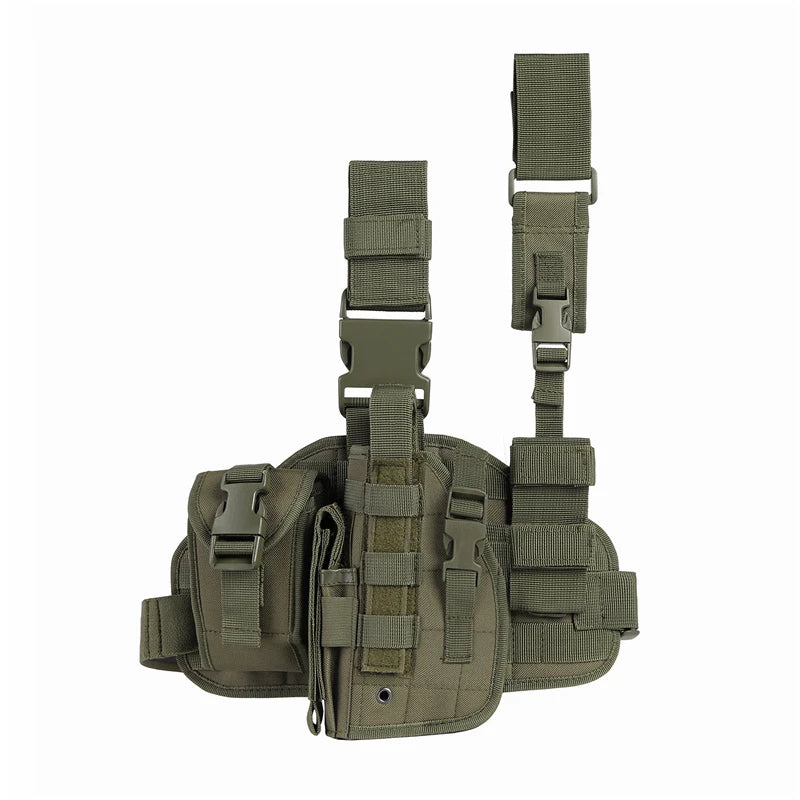 Tactical Leg Gun Holster Nylon Camouflage Right Hand