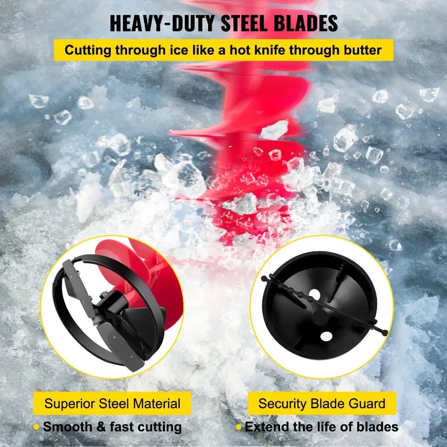 Hign-concerned Ice Drill Auger Nylon Ice Drill Bit With Extension