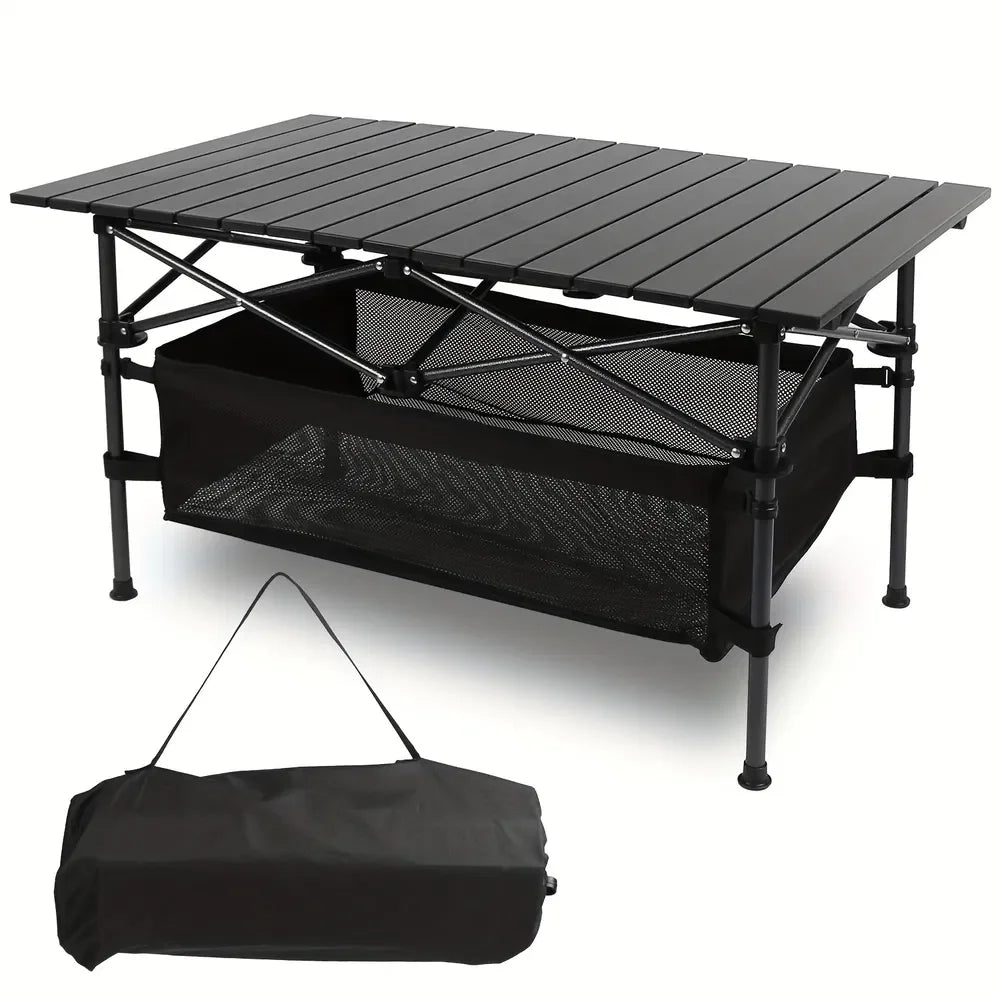 Ultra Compact Roll Up Beach Table For Camping And Picnics