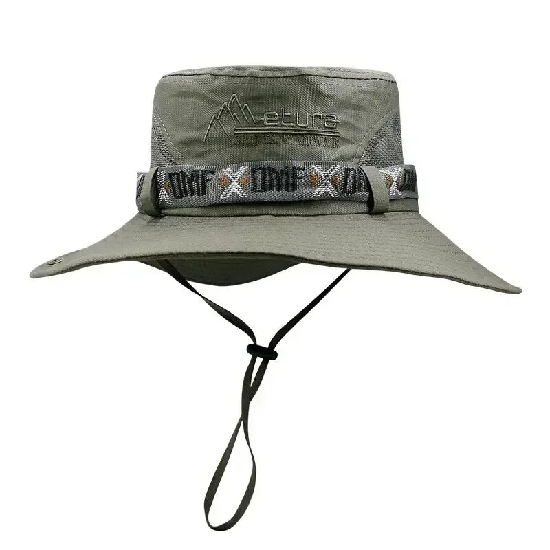 Outdoor UV Protection Bucket Hat For Men Hiking Fishing