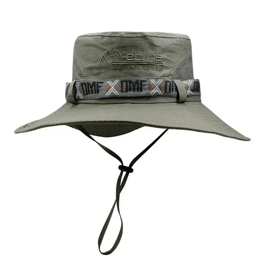 Outdoor UV Protection Bucket Hat For Men Hiking Fishing