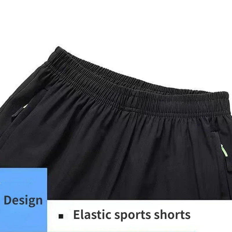 Ice Silk Men Beach Shorts Quick Dry Running Shorts