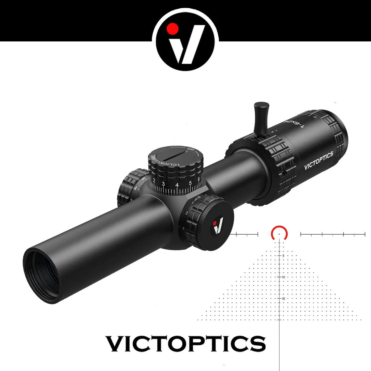 Vector Optics S6 Riflescope AR 15 Illumination Turret Lock
